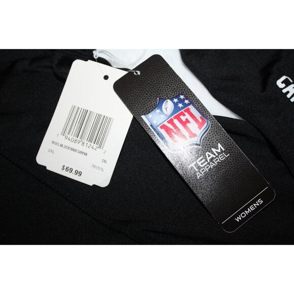 Carolina Panthers Black Women's 2XL Zip Up Jacket Hooded NFL Team Fleece - Picture 5 of 6